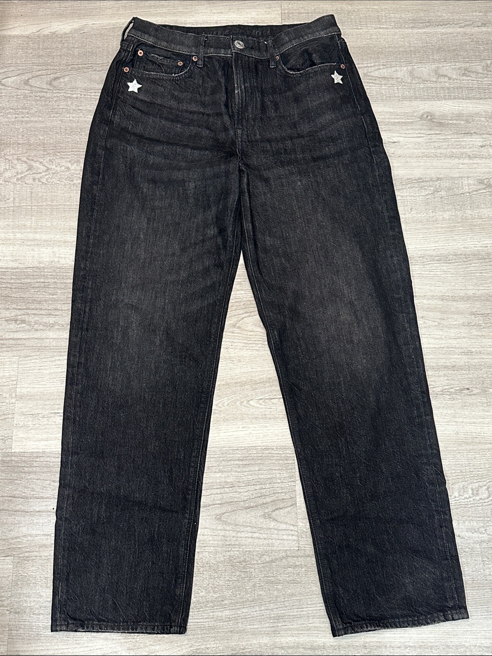American Eagle Outfitters Black Straight Leg Jeans